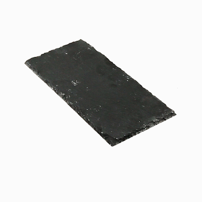 Stone Tek Rectangle Black Slate Serving Plate - 9 3/4" x 4 3/4" - 1 count box