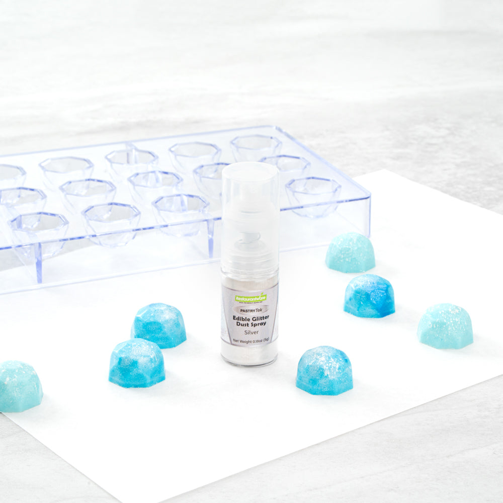 Pastry Tek 5g Silver Edible Glitter Dust Spray - 1 count box