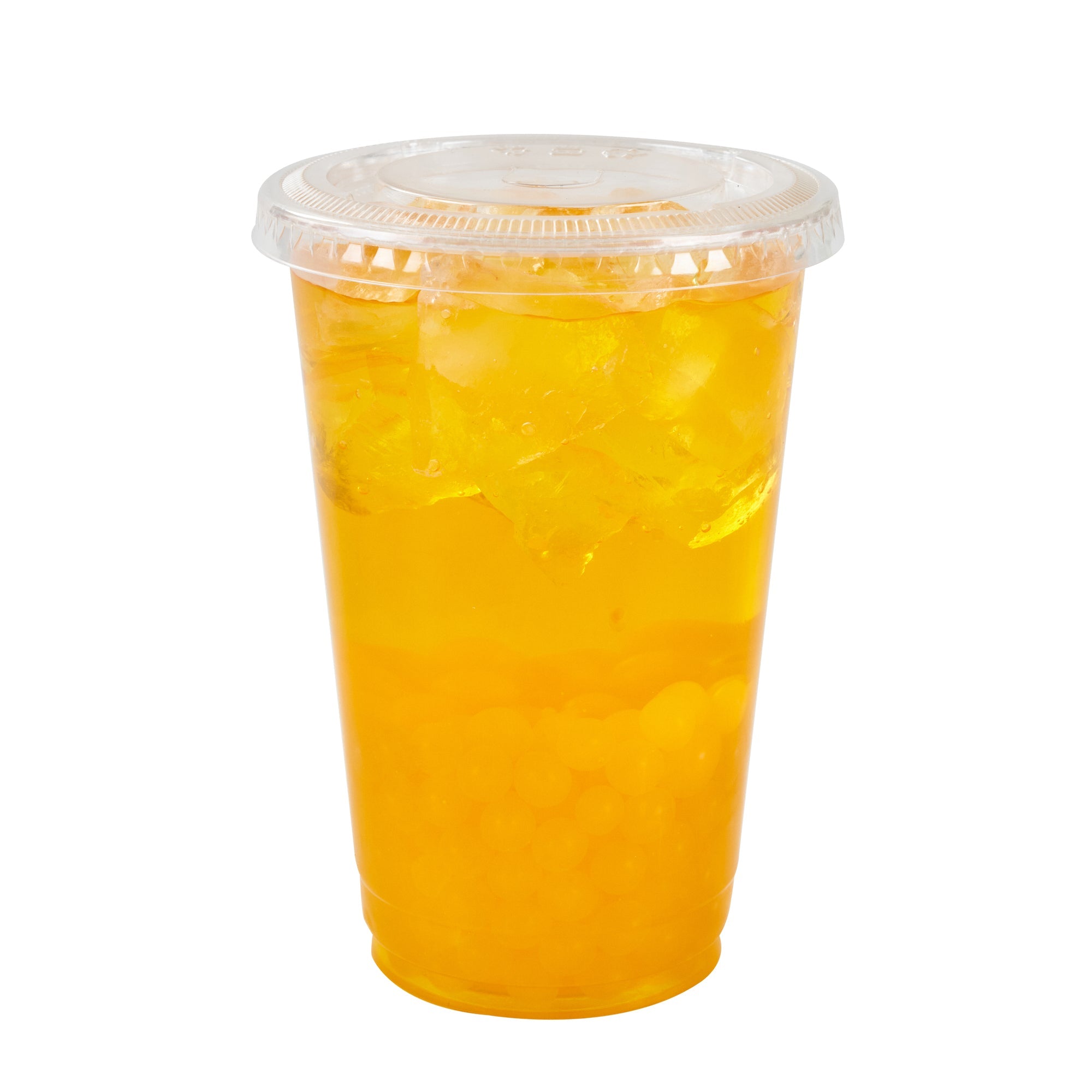 Tea Tek 7 lb Mango Popping Boba - 4 count box
