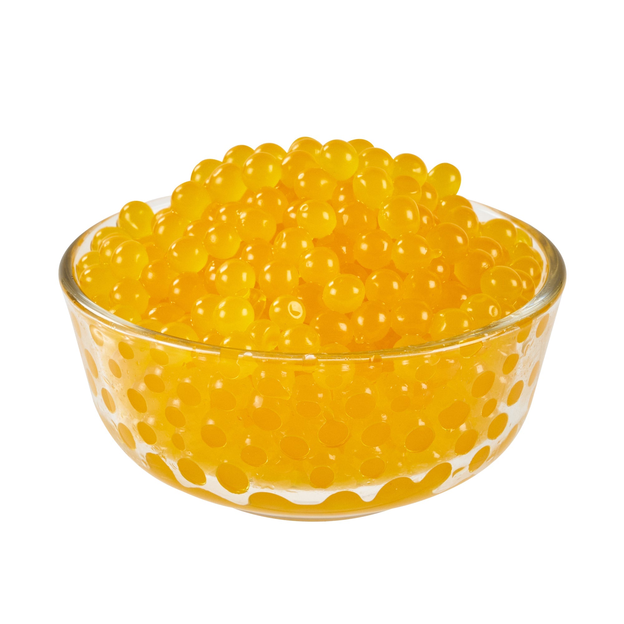 Tea Tek 7 lb Mango Popping Boba - 4 count box