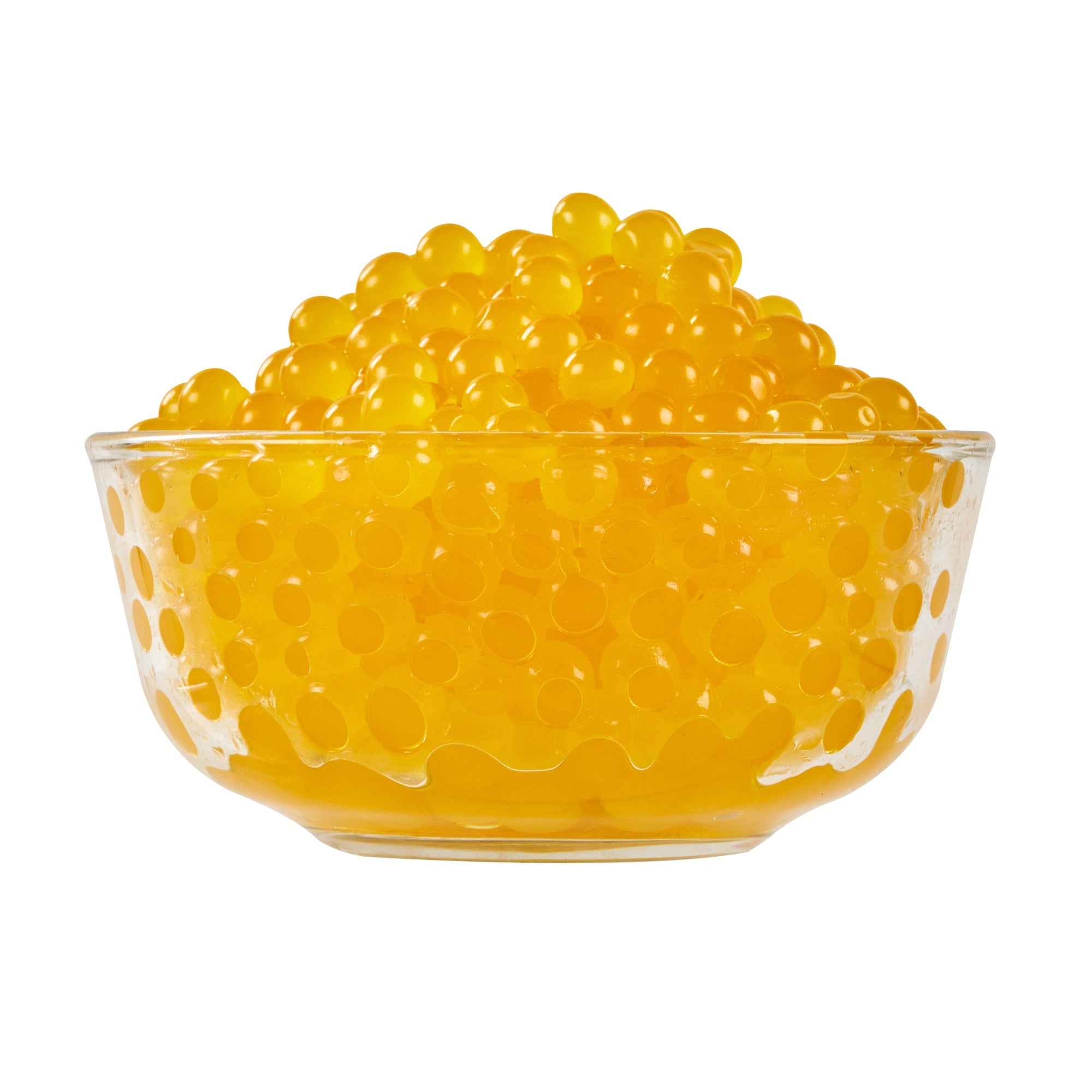 Tea Tek 7 lb Mango Popping Boba - 4 count box
