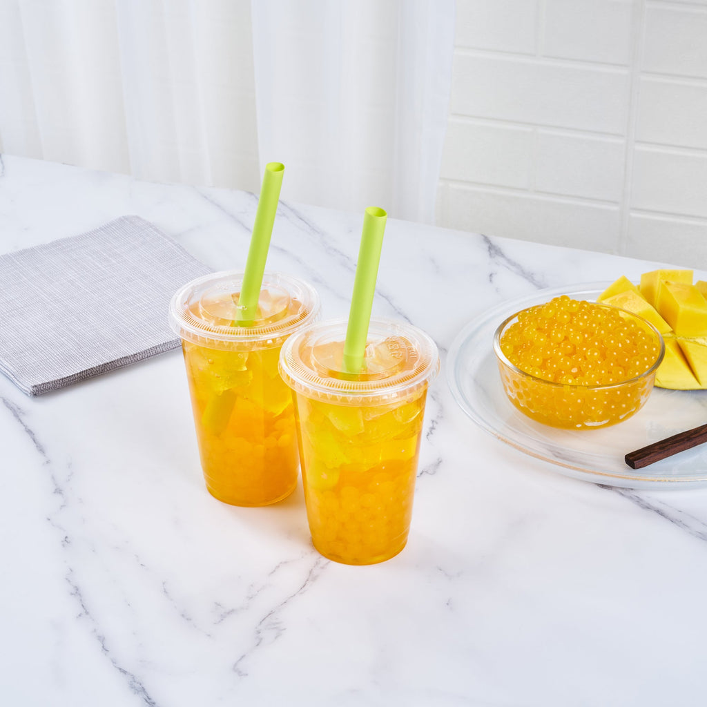 Tea Tek 7 lb Mango Popping Boba - 4 count box