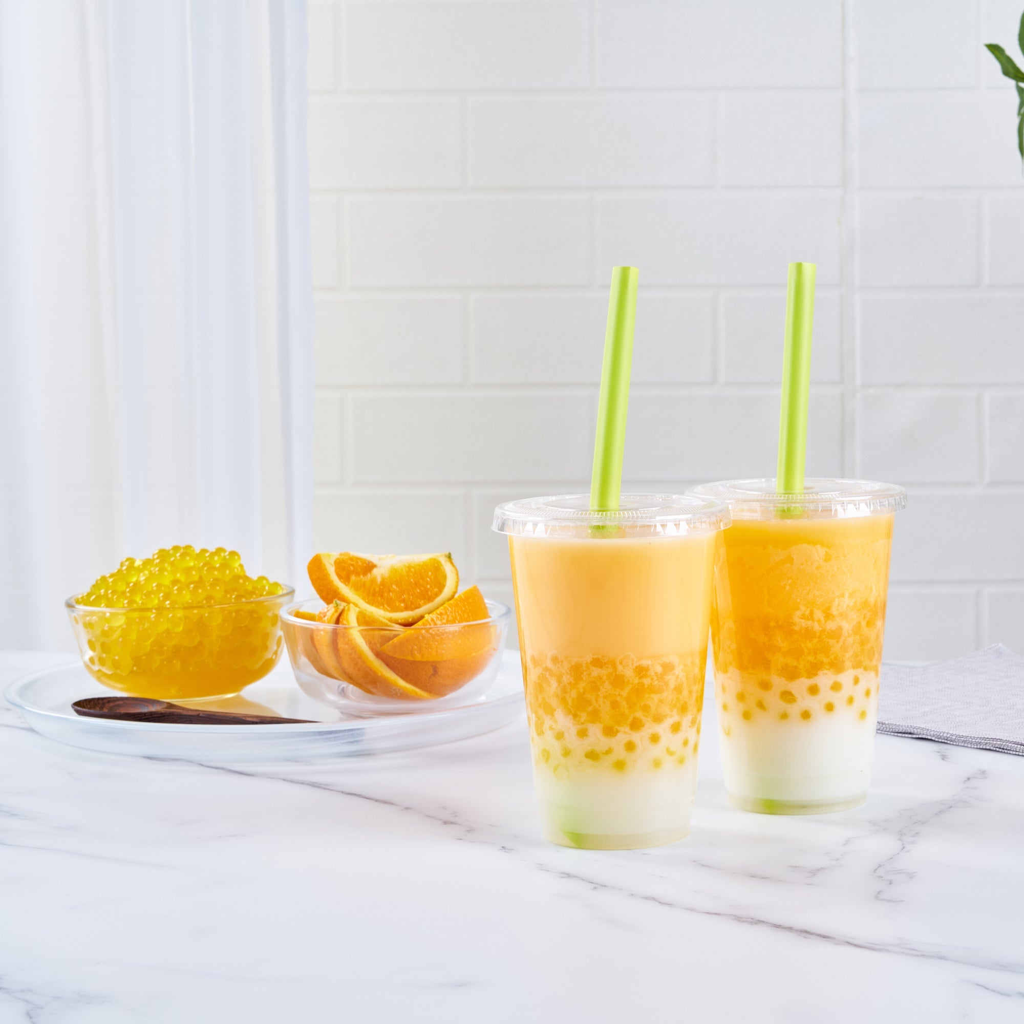 Tea Tek 7 lb Popping Boba - Orange - 1 count box