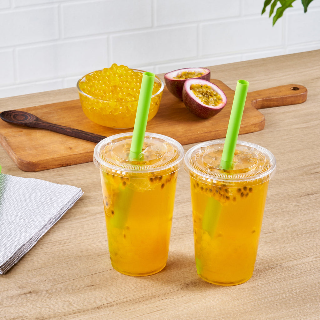 Tea Tek 7 lb Popping Boba - Passion Fruit - 4 count box