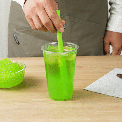Tea Tek 7 lb Kiwi Popping Boba - 1 count box