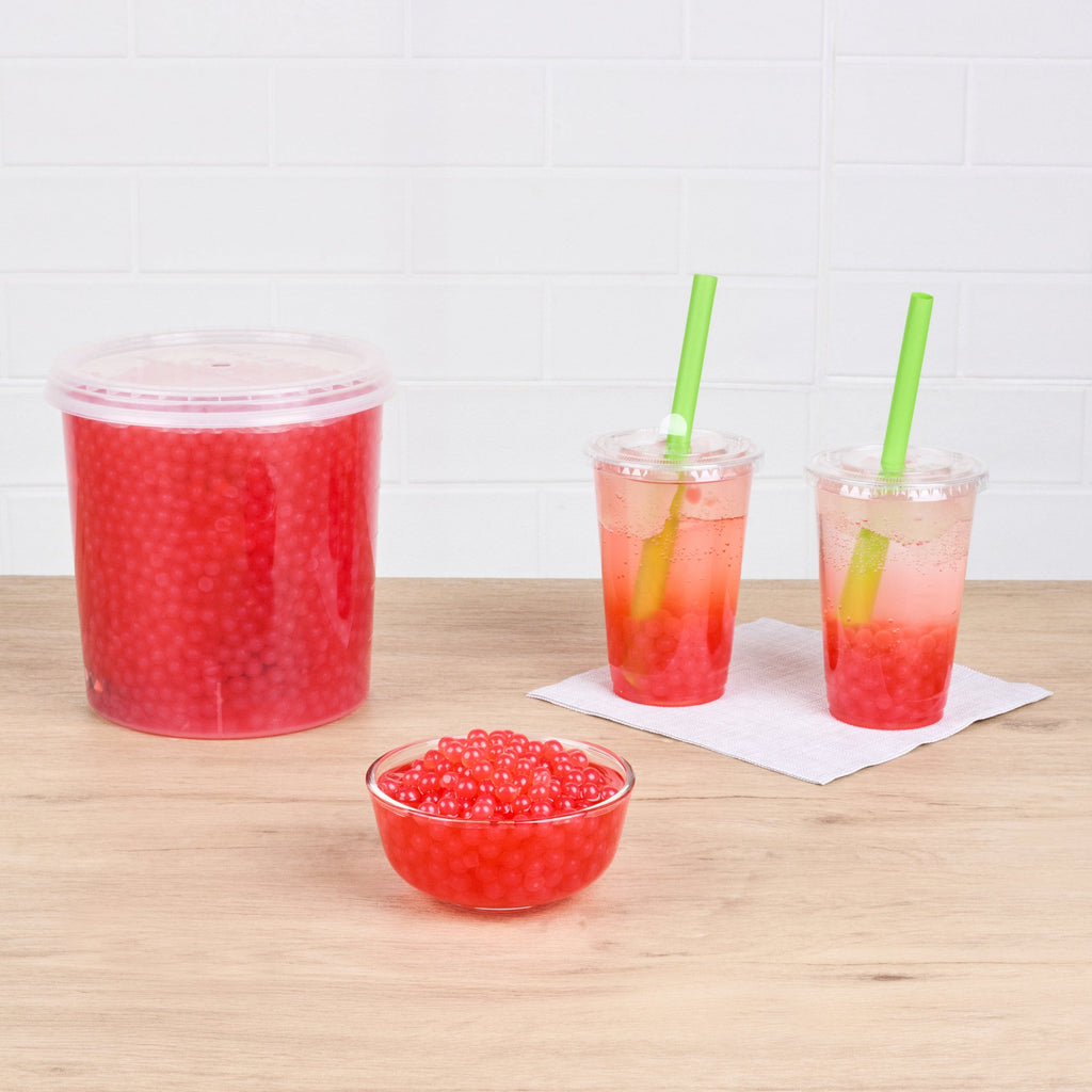 Tea Tek 7 lb Cherry Popping Boba - 4 count box