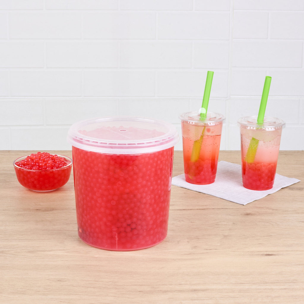 Tea Tek 7 lb Cherry Popping Boba - 4 count box
