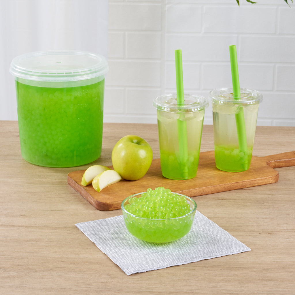 Tea Tek 7 lb Green Apple Popping Boba - 1 count box