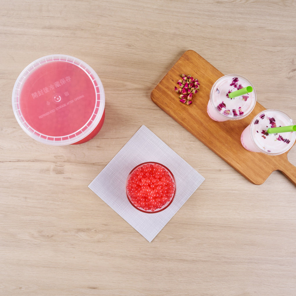 Tea Tek 7 lb Popping Boba - Rose - 1 count box