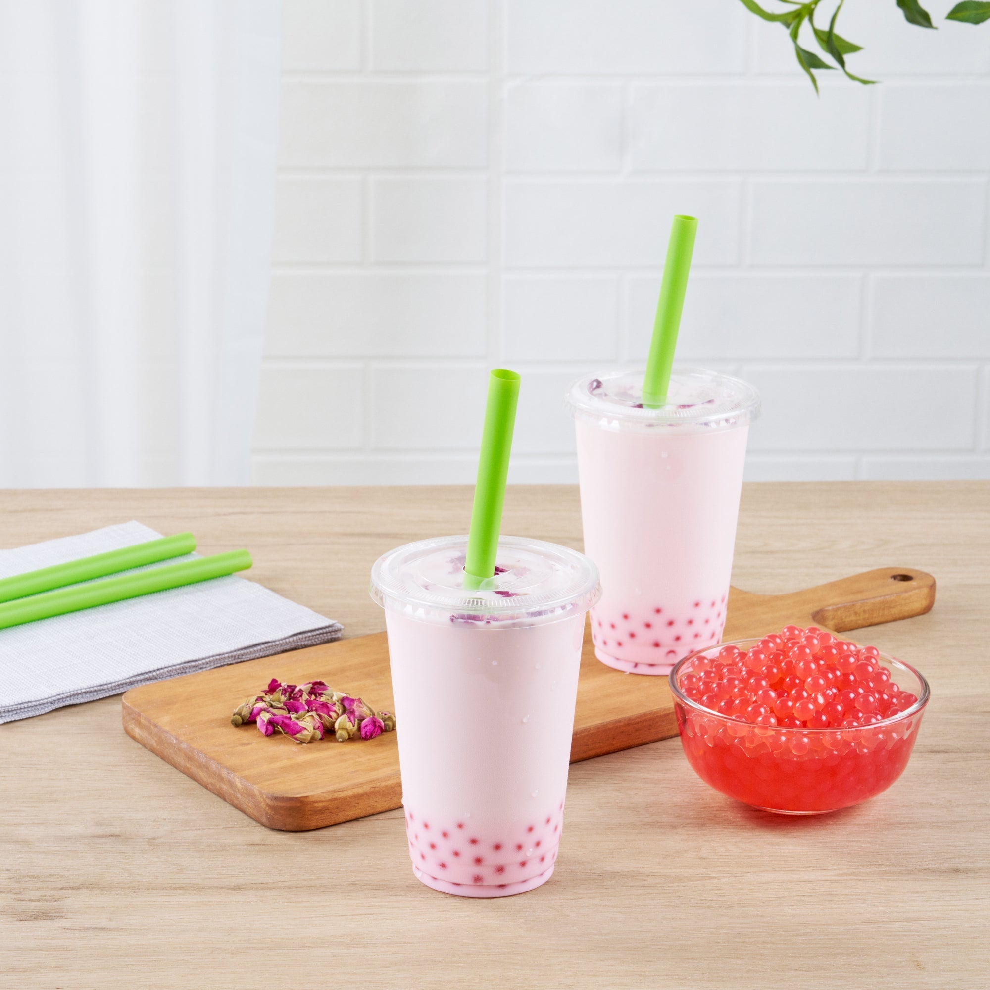 Tea Tek 7 lb Popping Boba - Rose - 4 count box