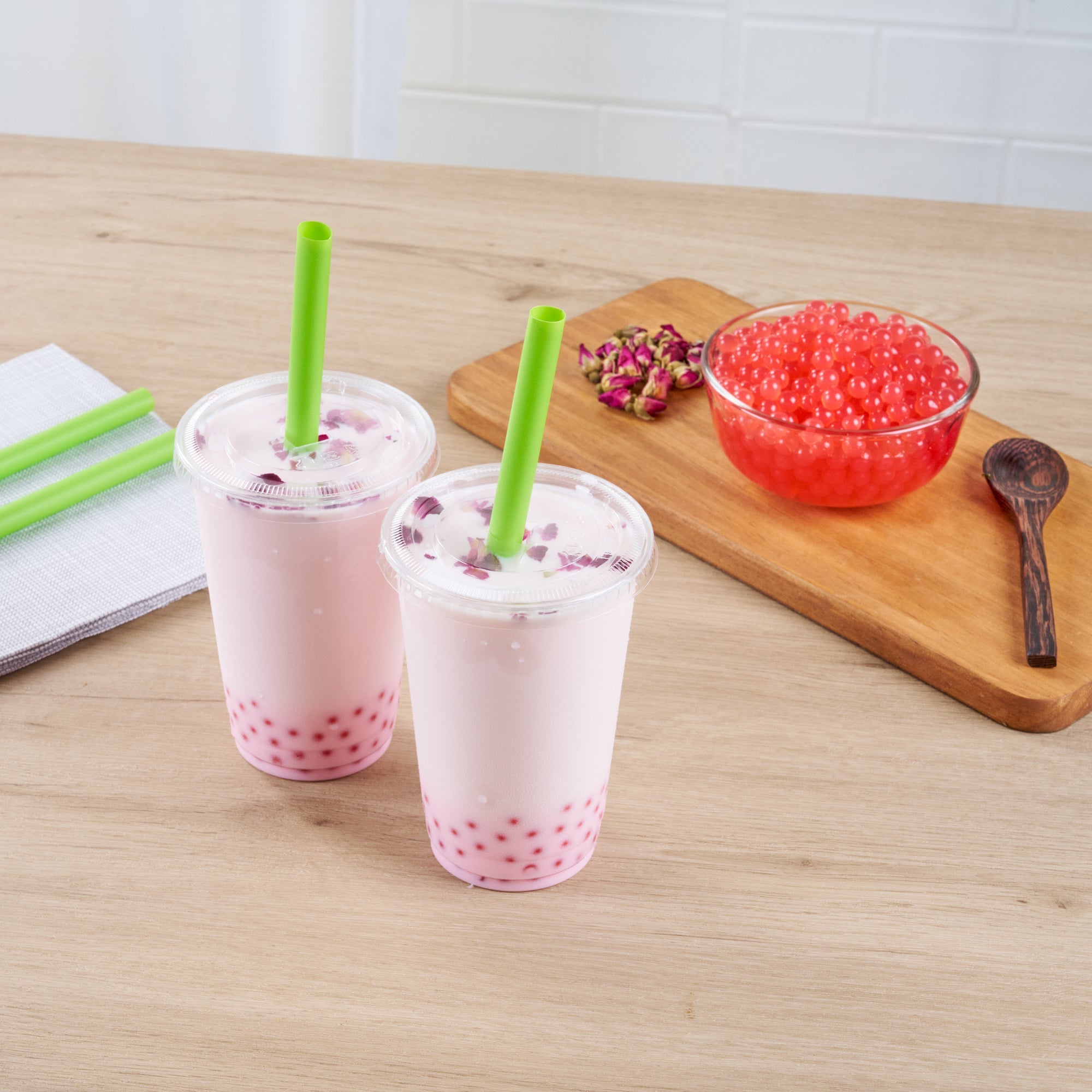 Tea Tek 7 lb Popping Boba - Rose - 4 count box