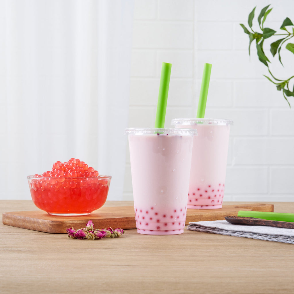 Tea Tek 7 lb Popping Boba - Rose - 4 count box