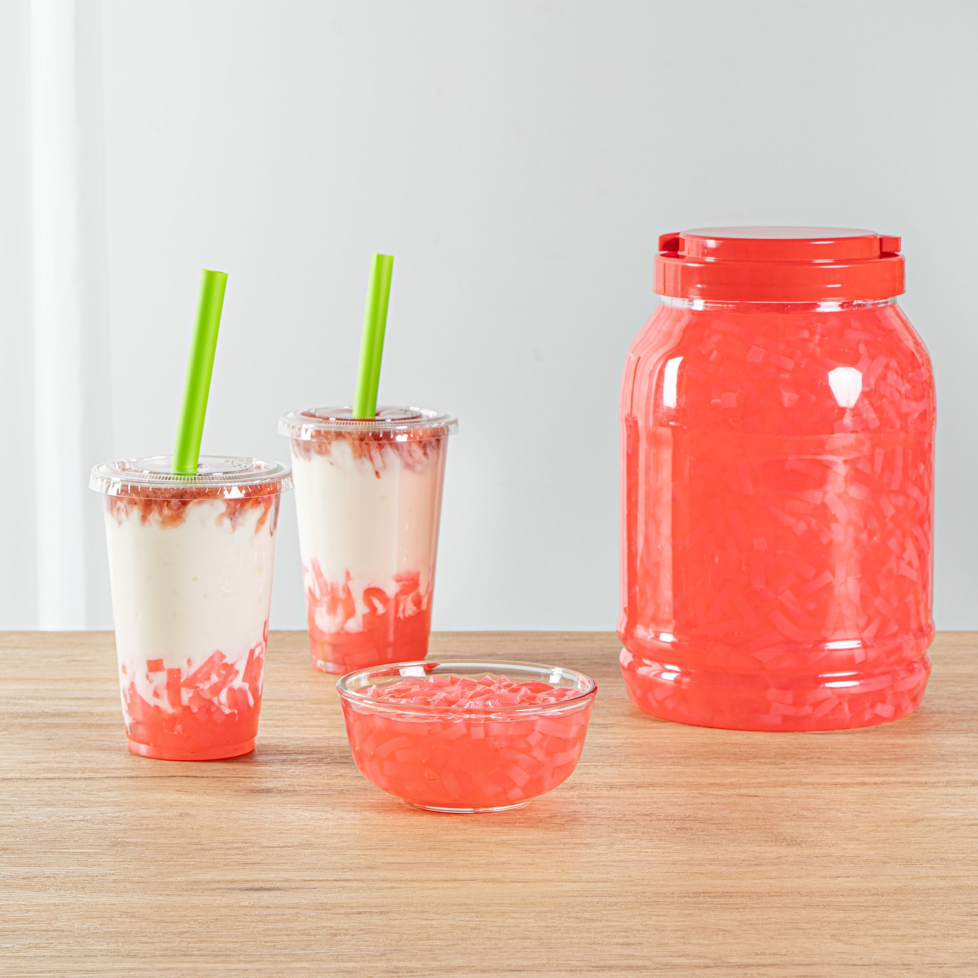 Tea Tek 8.8 lb Jelly Topping - Strawberry Coconut - 4 count box