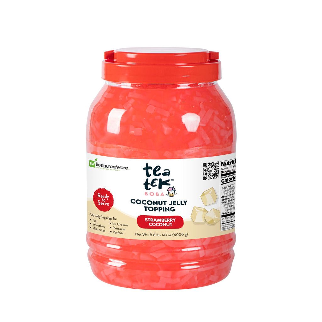 Tea Tek 8.8 lb Jelly Topping - Strawberry Coconut - 4 count box