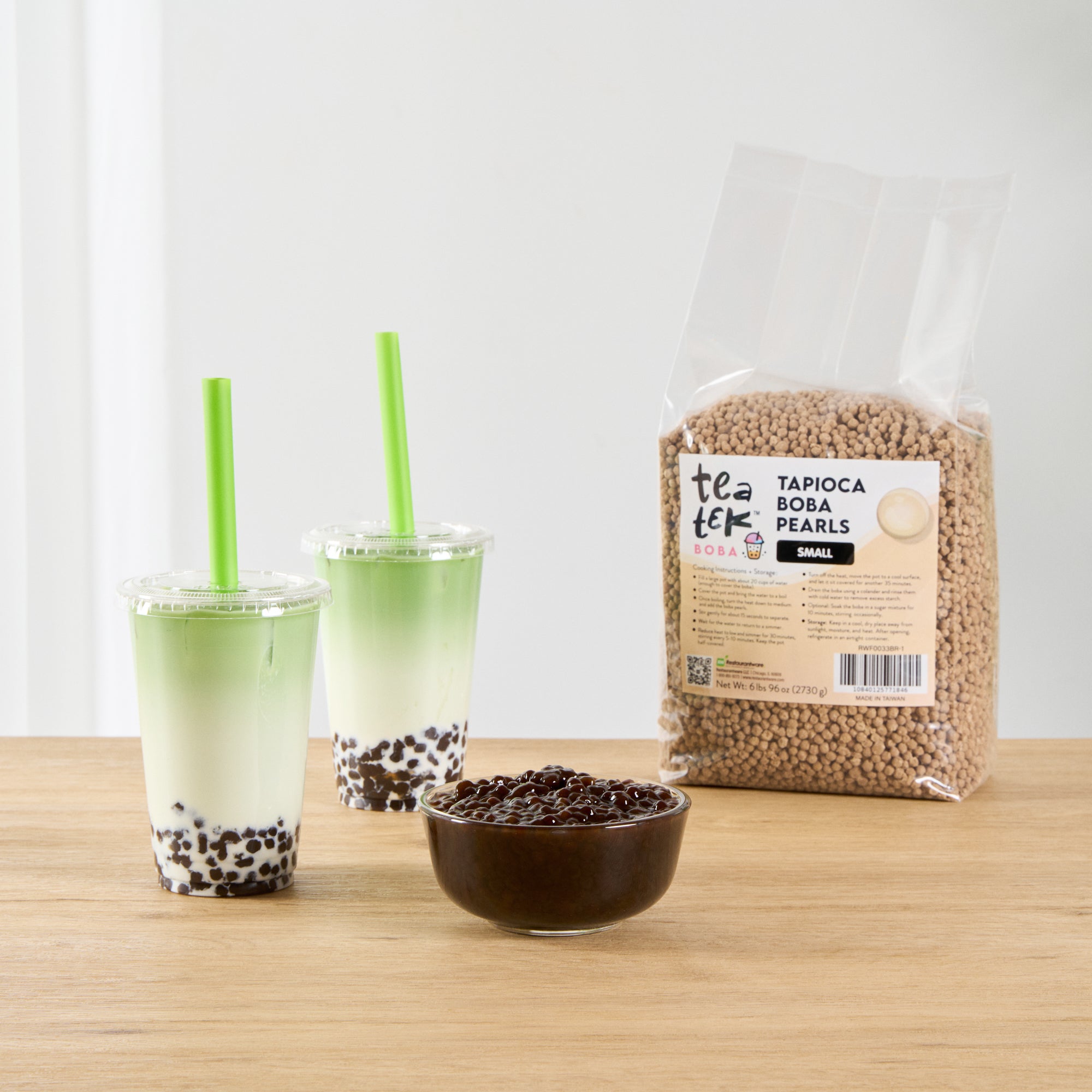 Tea Tek 6 lb Tapioca Boba Pearls - Small - 6 count box