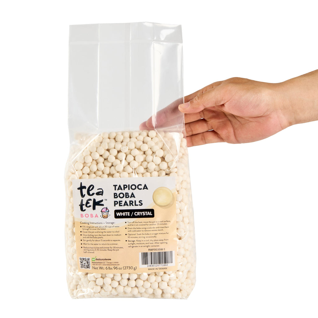 Tea Tek 6 lb Tapioca Boba Pearls - 6 count box