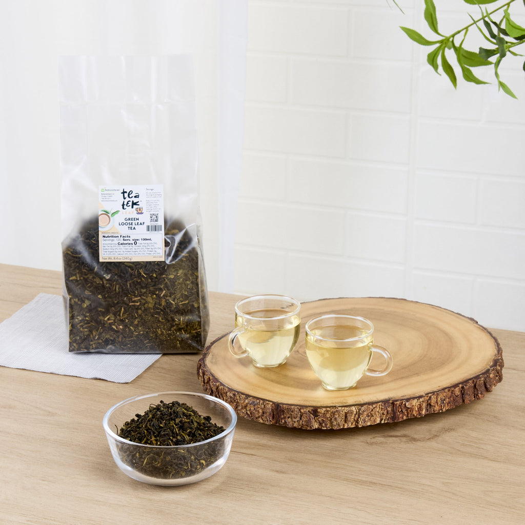 Tea Tek 8.4 oz Green Loose Leaf Tea - 25 count box