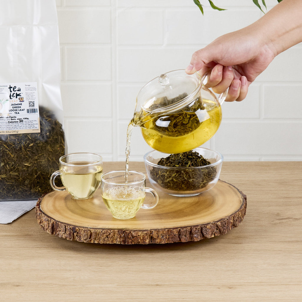 Tea Tek 8.4 oz Jasmine Green Loose Leaf Tea - 25 count box