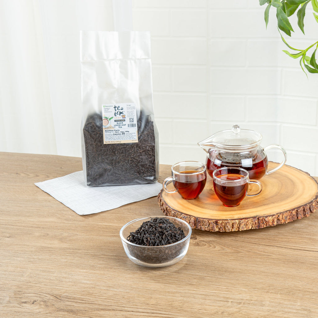 Tea Tek 8.4 oz Black Loose Leaf Tea - Vintage Blend - 25 count box