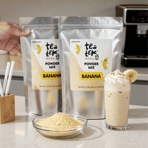 Tea Tek 35 oz Banana Powder Mix - 10 count box