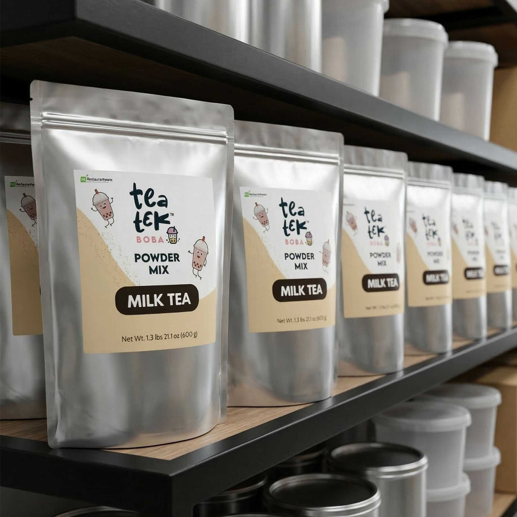 Tea Tek 21.1 oz Milk Tea Powder Mix - 12 count box