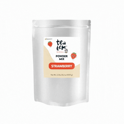 Tea Tek 35.2 oz Strawberry Powder Mix - 10 count box