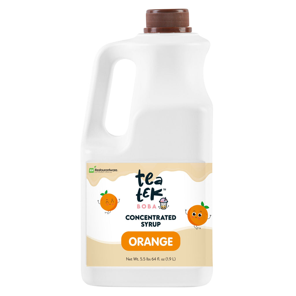 Tea Tek 64 fl. oz Orange Concentrated Syrup - 1 count box