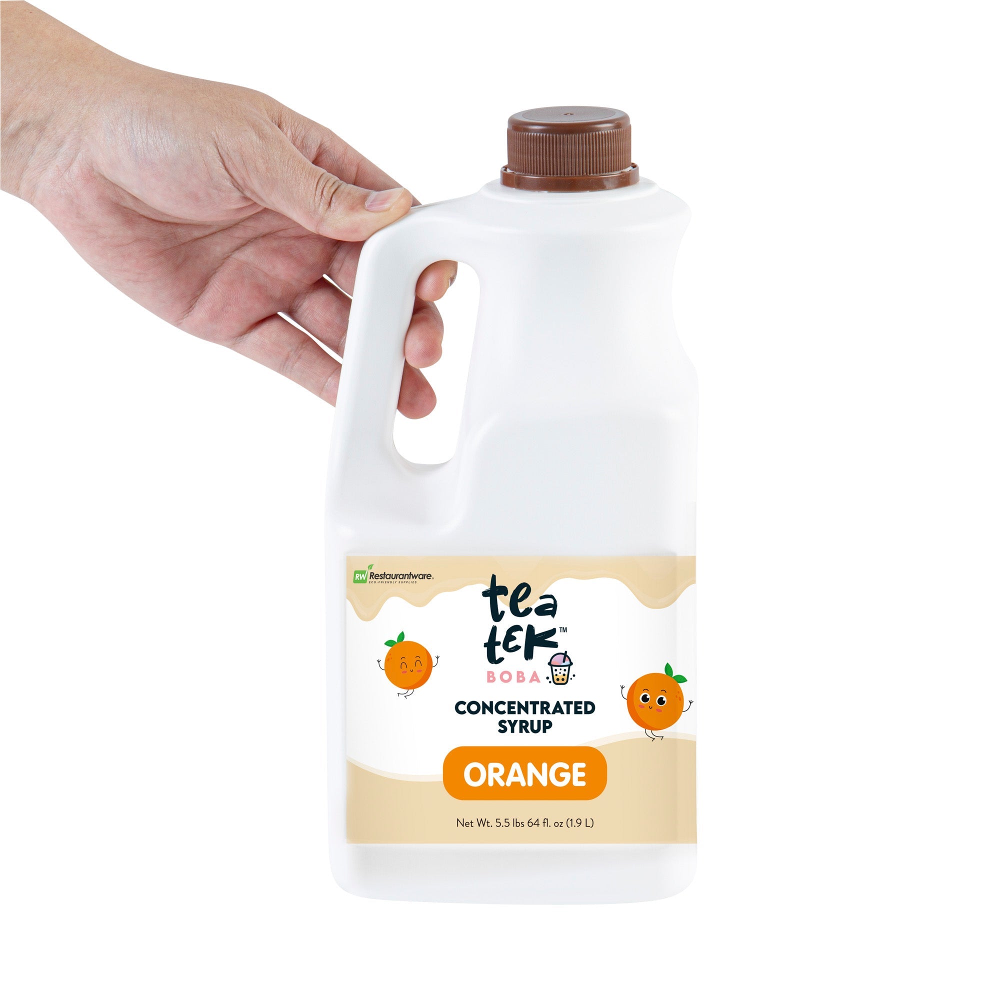 Tea Tek 64 fl. oz Orange Concentrated Syrup - 6 count box