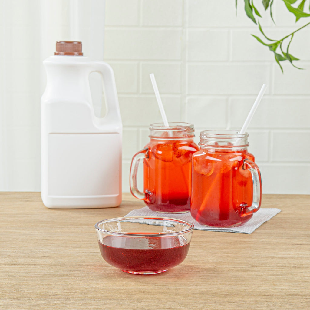 Tea Tek 64 fl. oz Strawberry Concentrated Syrup - 1 count box