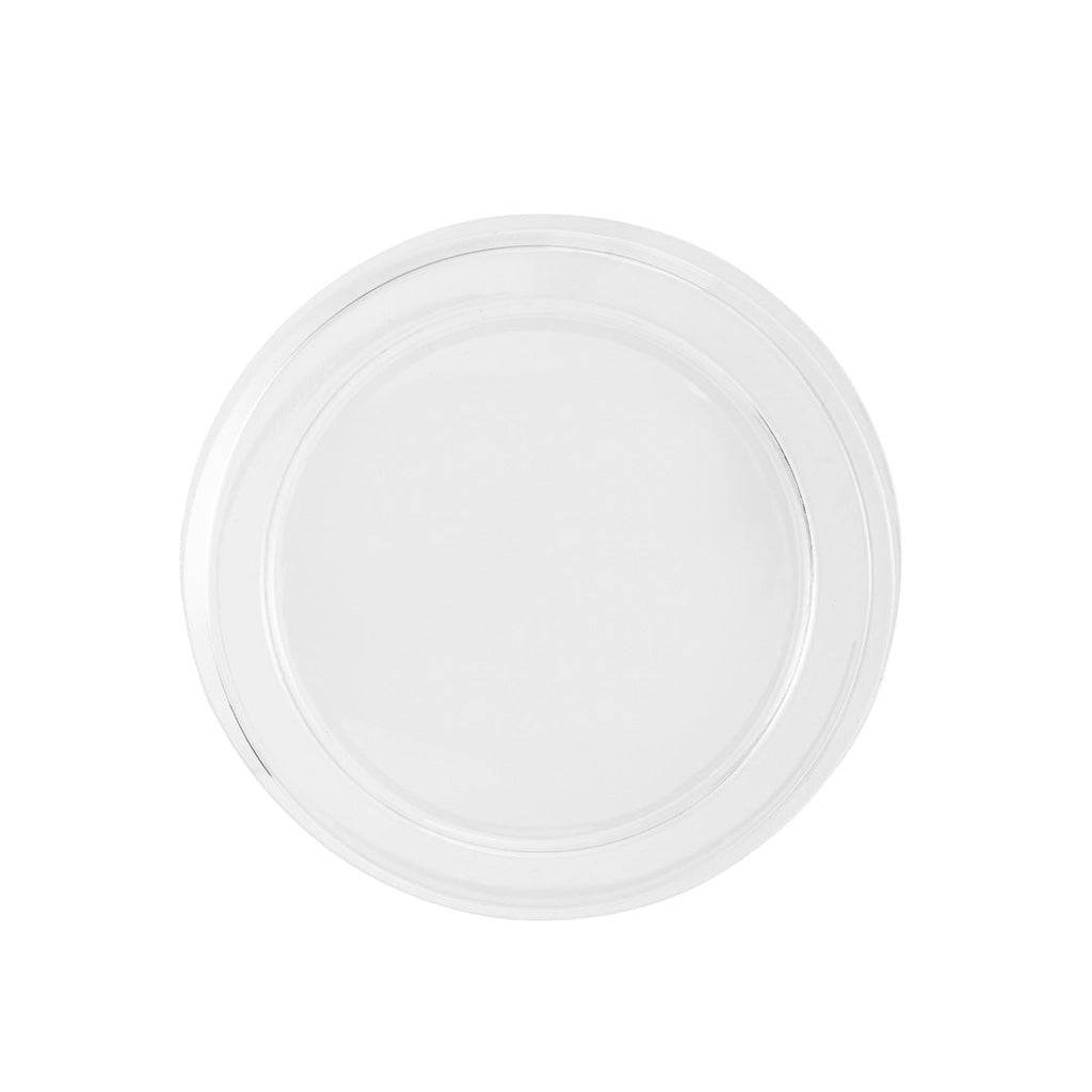 Foil Lux Round Clear Plastic Flat Lid - Fits Ramekin / Portion Cup - 100 count box