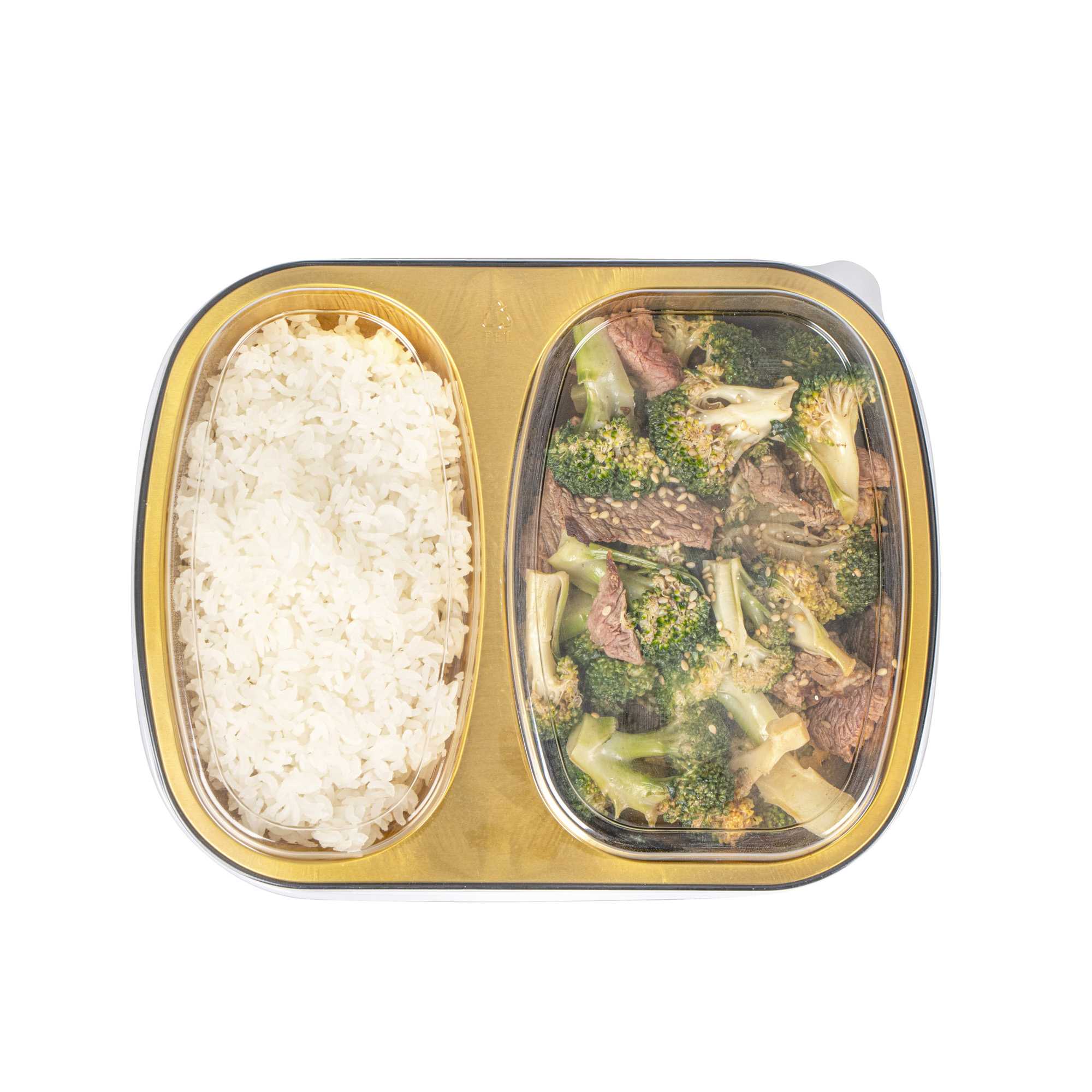 Foil Lux Clear Plastic Flat Lid - Fits 2-Compartment Foil Container - 100 count box