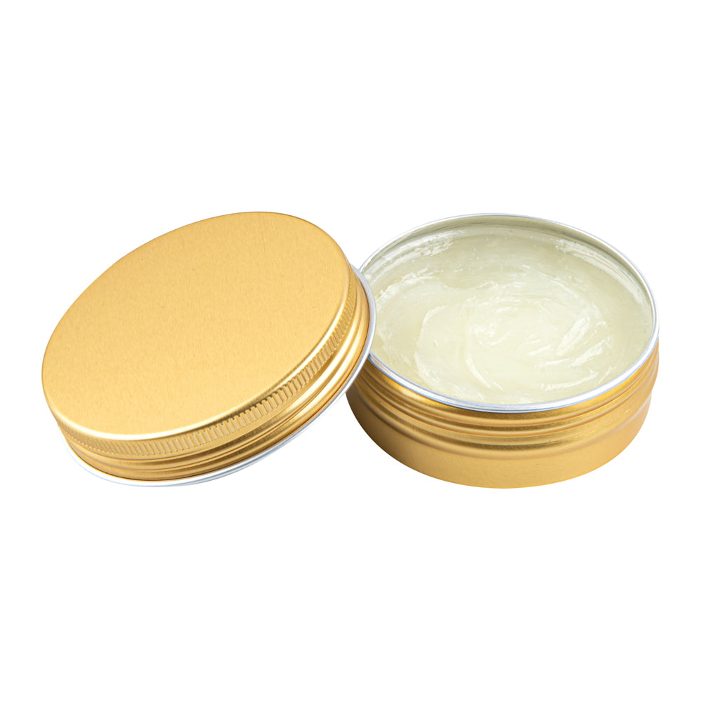 Chef 101 2 oz Round Gold Tin Container - with Screw Lid - 10 count box