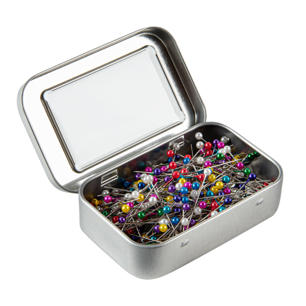 Chef 101 4 oz Rectangle Silver Tin Container - with Window Lid - 100 count box