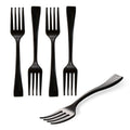 Mini Serve Black Plastic Mini Fork - 4" - 100 count box