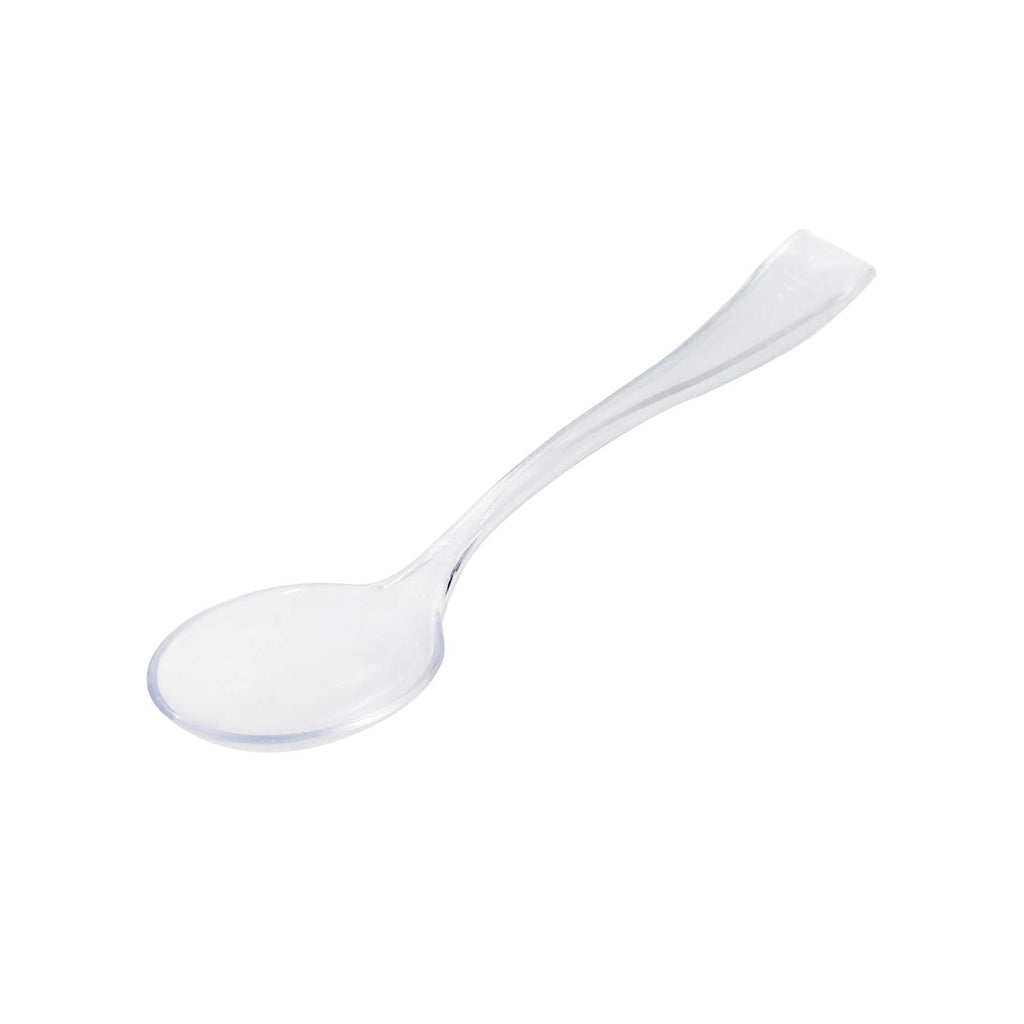 Mini Serve Clear Plastic Mini Spoon - 4" - 500 count box