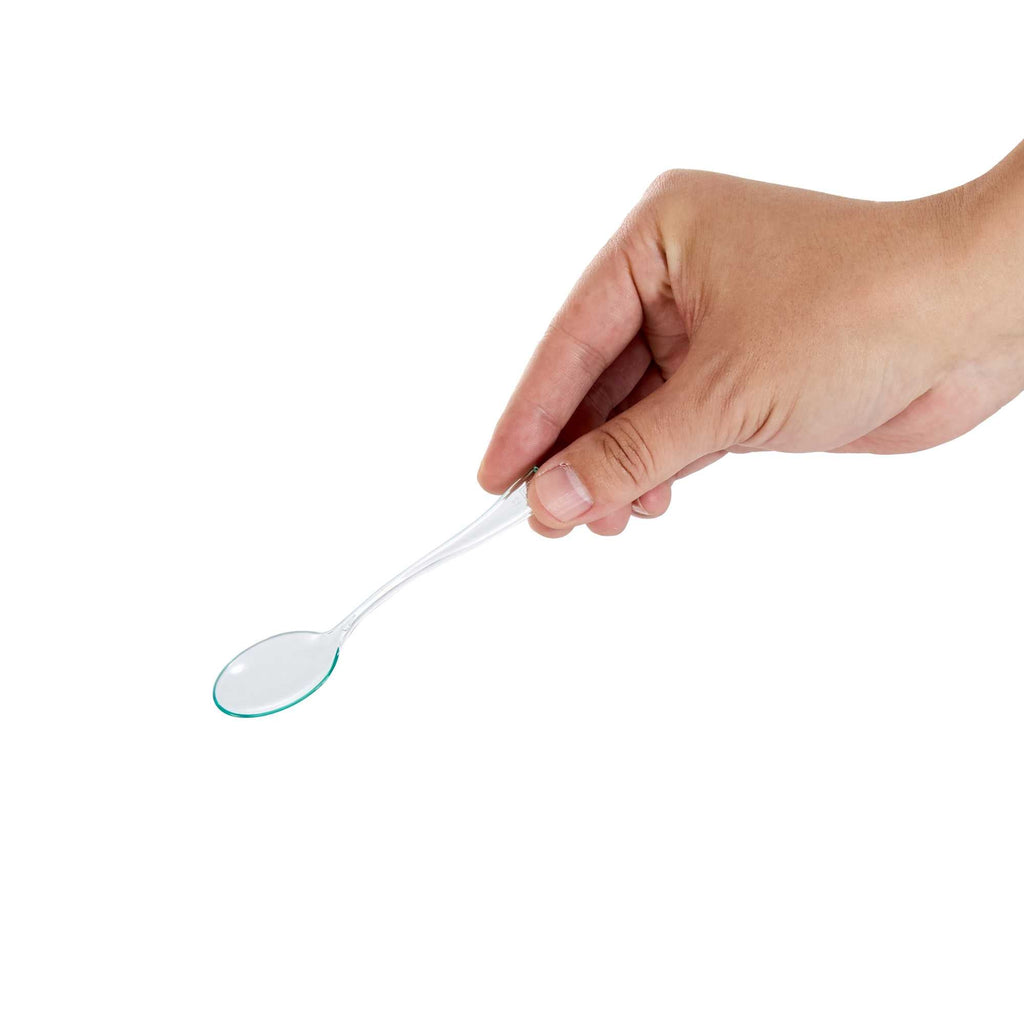 Mini Serve Seagreen Plastic Mini Spoon - 4" - 500 count box