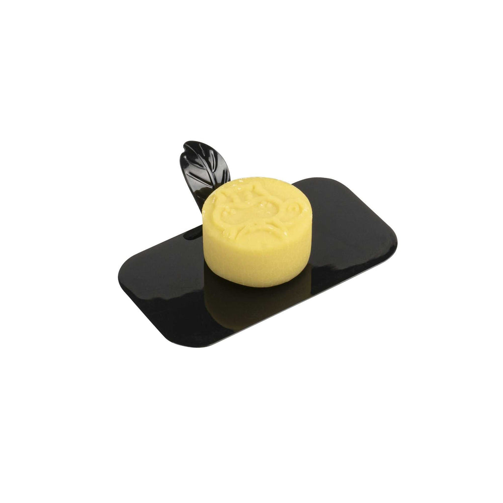 Pastry Tek Rectangle Black Plastic Pastry Pallet - 4" x 2 1/4" x 1" - 100 count box