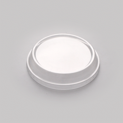Basic Nature Round Clear PLA Plastic Dome Lid - Fits To Go Deli Container, Compostable - 500 count box