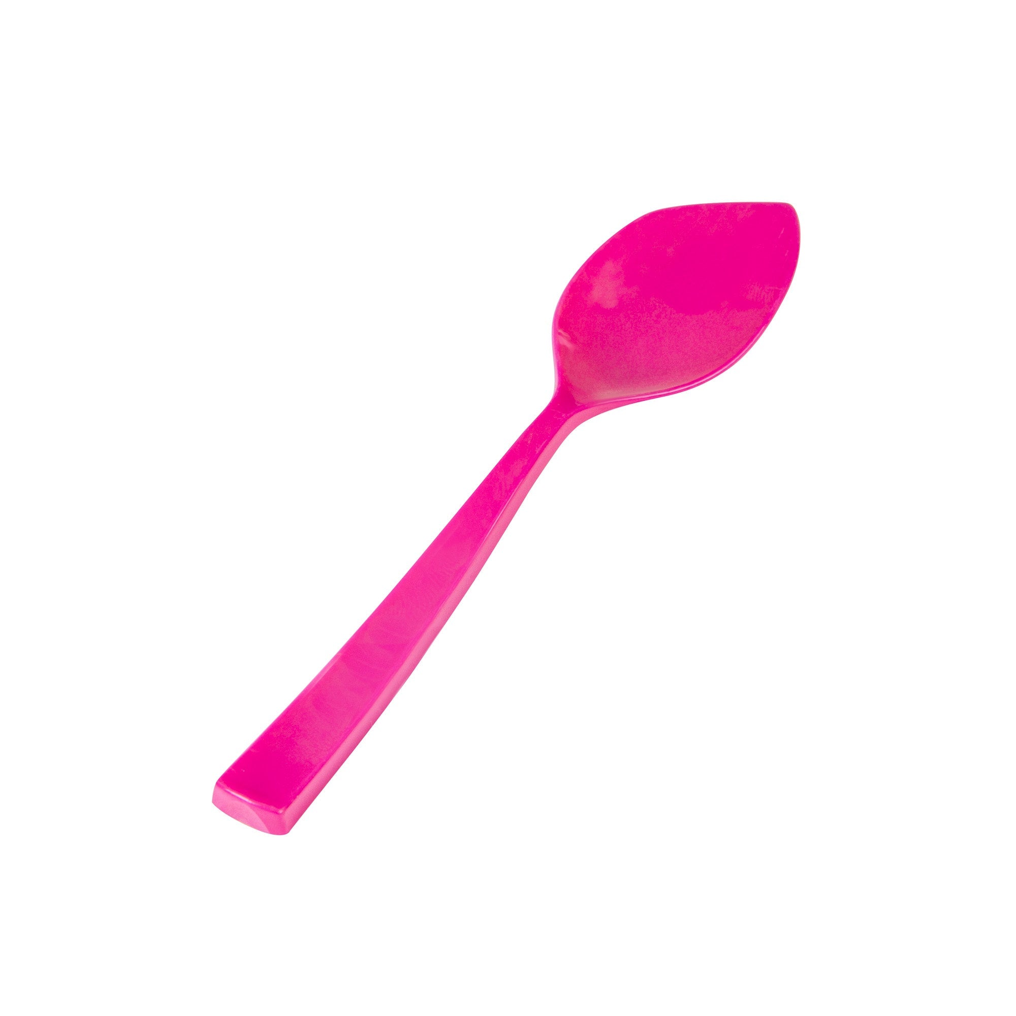 Coppetta Magenta Plastic Petal Spoon - 4 1/2" x 1" - 500 count box