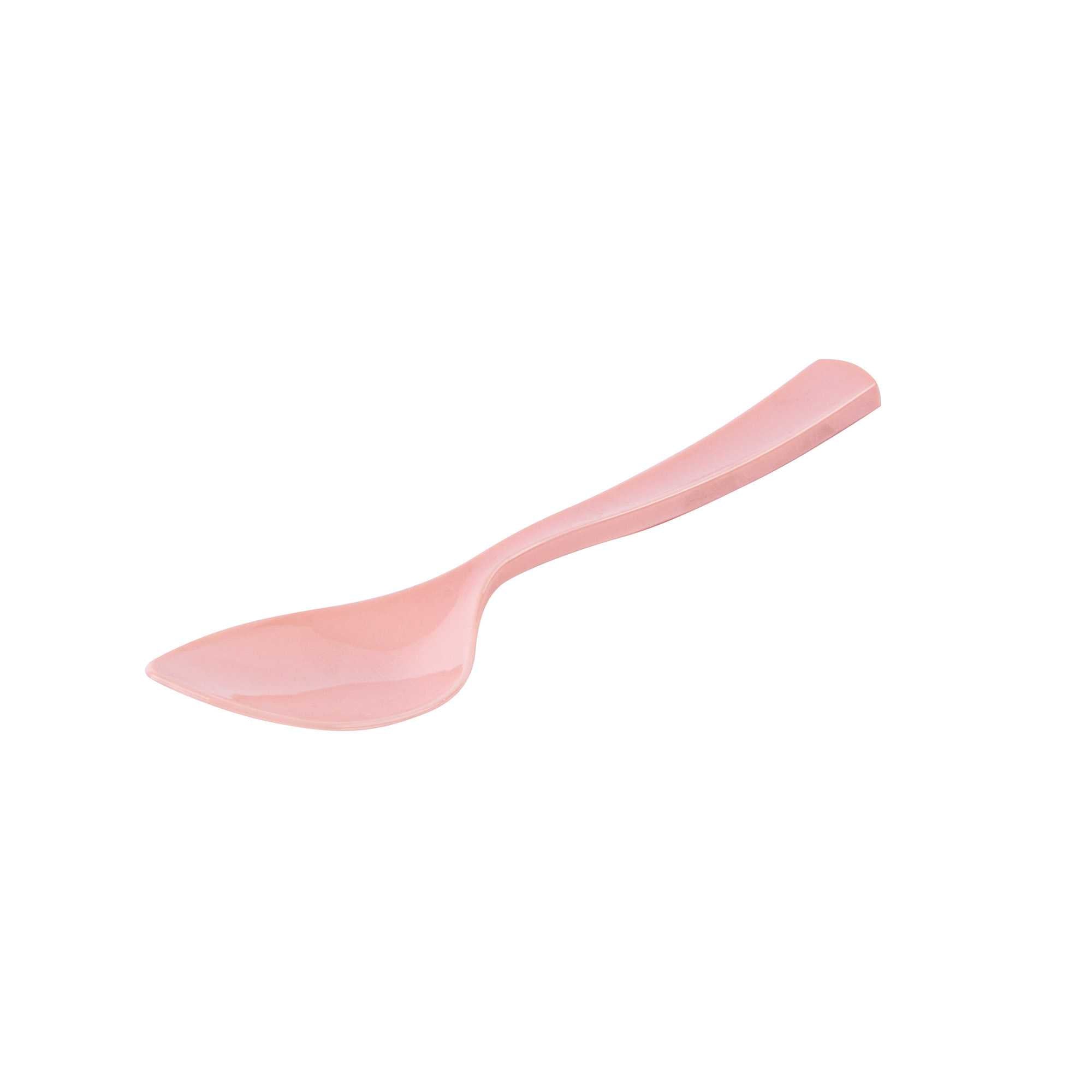 Coppetta Coral Plastic Petal Spoon - 4 1/2" x 1" - 100 count box