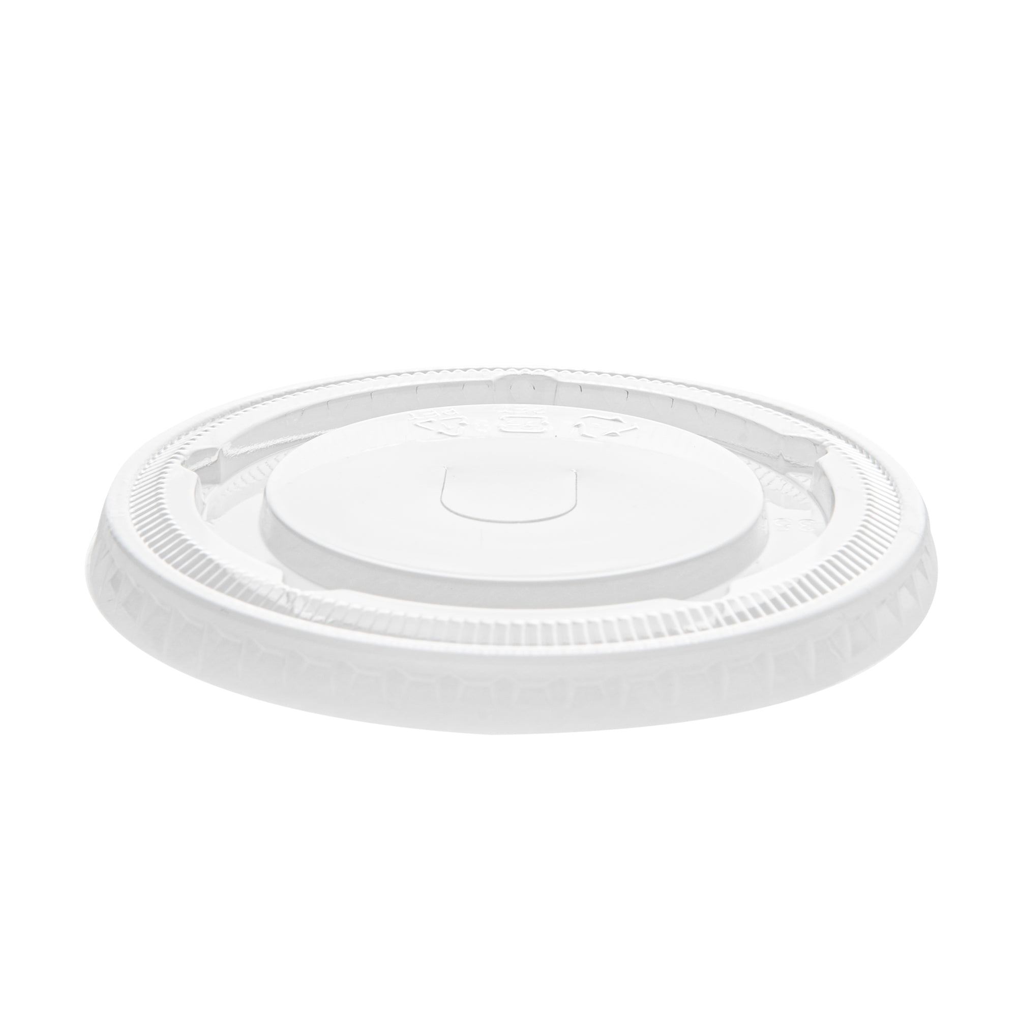 Visage Round Clear Plastic Flat Lid - Fits 9 / 12 / 16 oz - 100 count box