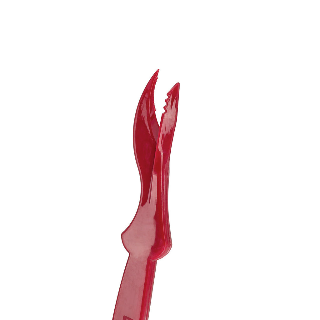 Cater Tek Red Plastic Seafood Sheller - 7 1/2" - 100 count box