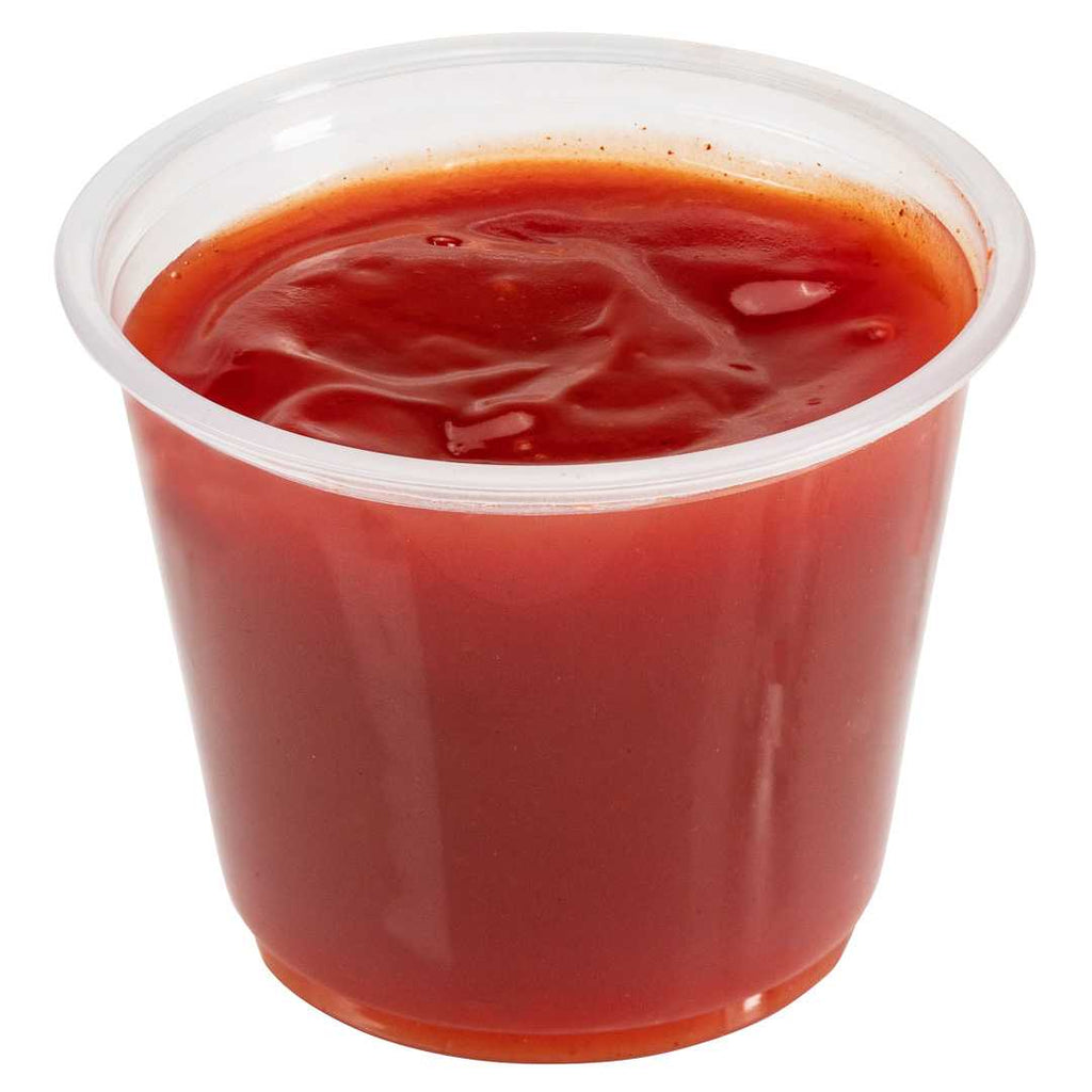 Chef 101 5.5 oz Round Clear Plastic Portion Cup - 3" x 3" x 2 1/4" - 2000 count box