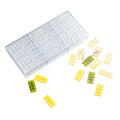 Pastry Tek Polycarbonate Building Block Candy / Chocolate Mold - 20-Compartment - 10 count box