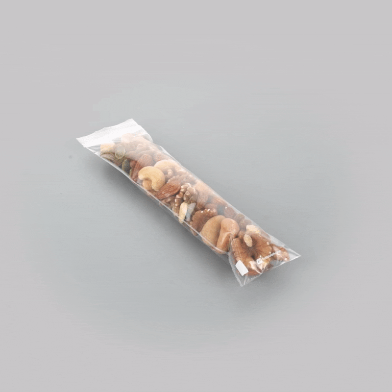 Bag Tek Clear Plastic Zip Snack Bag - 8" x 2" - 100 count box
