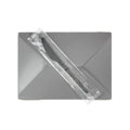 Basic Nature Black CPLA Plastic Knife - Wrapped, Heat-Resistant, Compostable - 6 1/2" - 50 count box