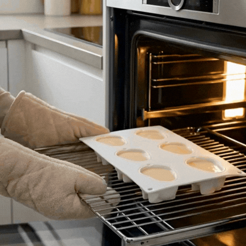 Pastry Tek Silicone Bunny Baking Mold - 6-Compartment - 1 count box