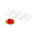 Pastry Tek Silicone Diamond Heart Baking Mold - 8-Compartment - 10 count box