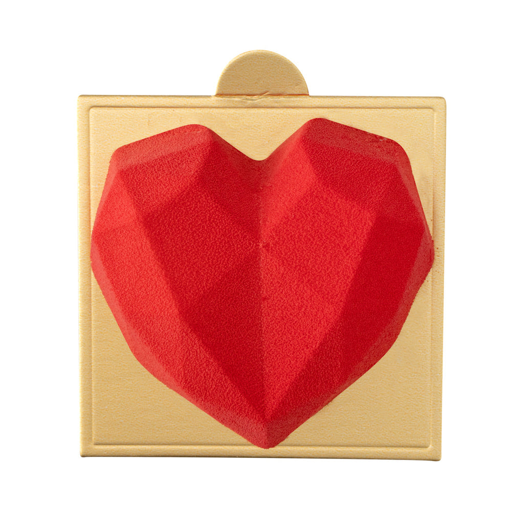 Pastry Tek Silicone Diamond Heart Baking Mold - 8-Compartment - 10 count box
