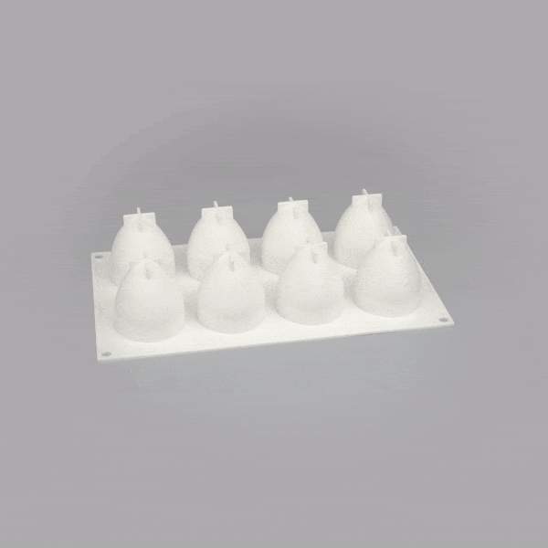 Pastry Tek Silicone Strawberry Baking Mold - 8-Compartment - 1 count box